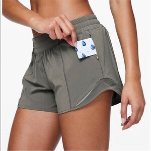 Lululemon Hotty Hot High Rise Lined Shorts 2.5” - Grey - Size 4